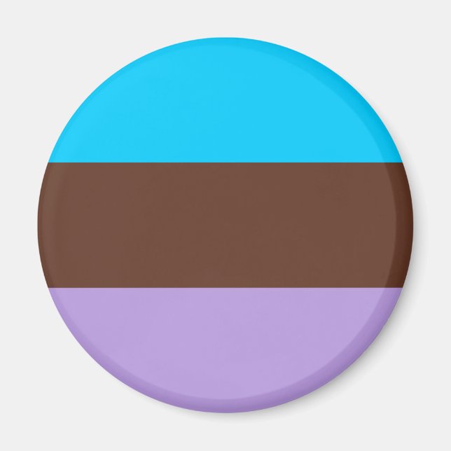 Androsexual Pride Flag Magnet (Front)