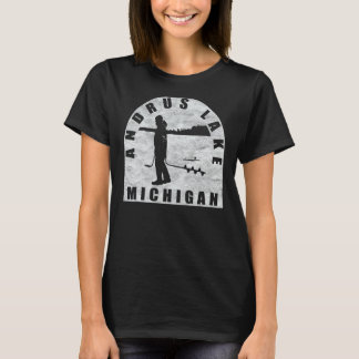 Andrus Lake Ice Fishing Michigan T-Shirt
