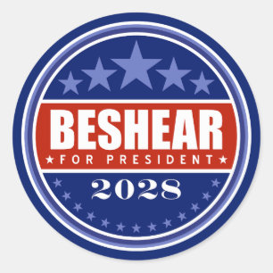 Andy Beshear for President 2028 Classic Round Sticker