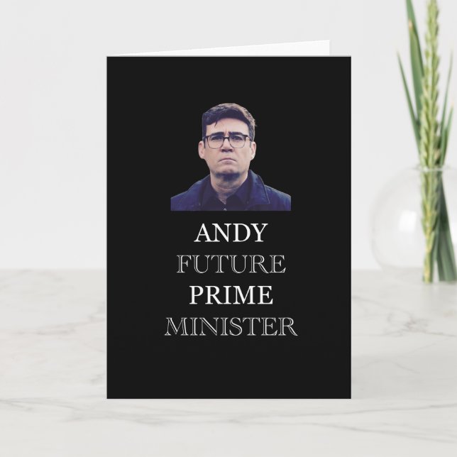 Andy Future Prime Minister - Andy Burnham Card (Front)