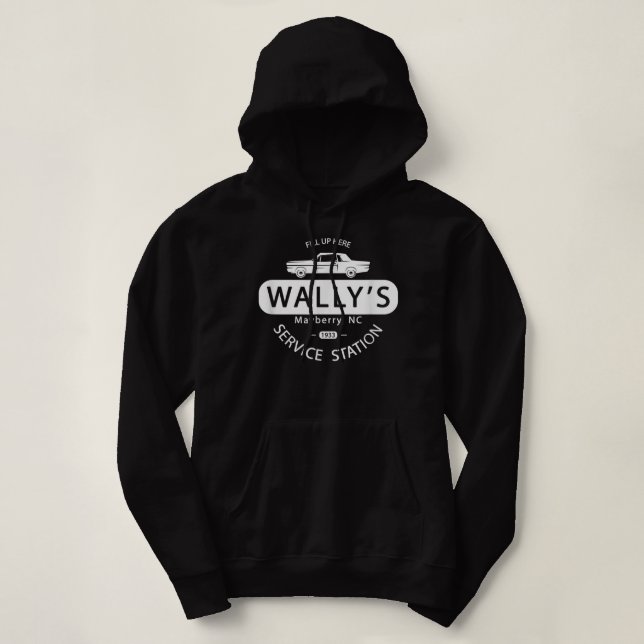 Andy Griffith Show  Wally's Service Station Classi Hoodie (Design Front)