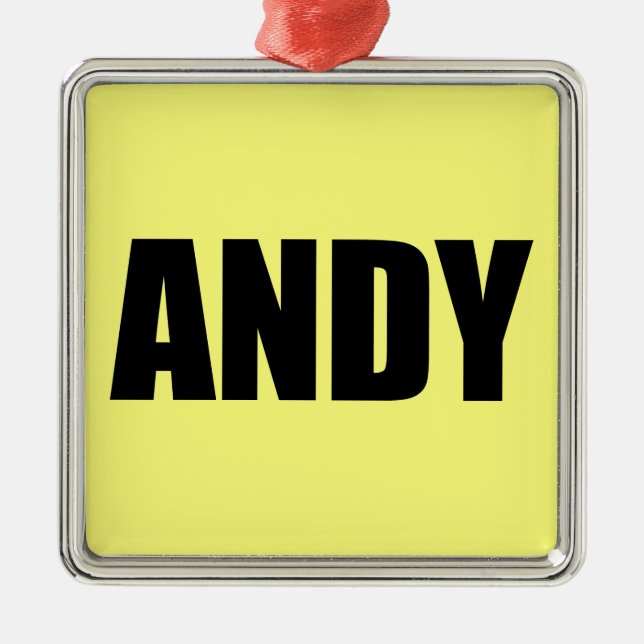 Andy Metal Tree Decoration (Front)