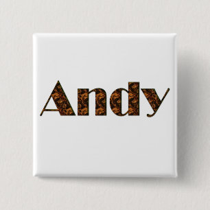 Andy Name-Branded Gift Item 15 Cm Square Badge