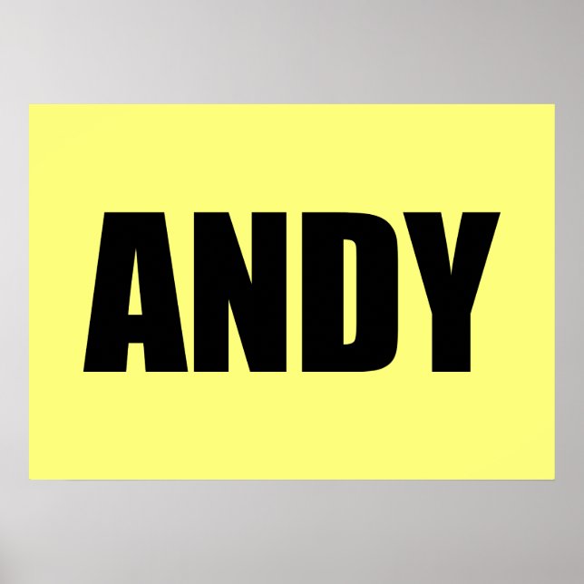 Andy Poster (Front)