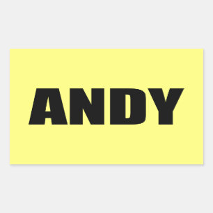 Andy Rectangular Sticker