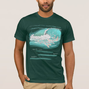 Andy spelled by amino acids, dark colour Tee