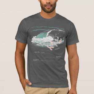 Andy spelled by amino acids, dark colour Tee 