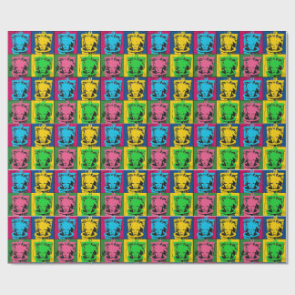 Andy Warhol Skibidi Toilet Pop Art Wrapping Paper