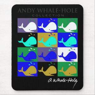 Andy Whale-Hole™_12 panel inverted colour mousep Mouse Pad