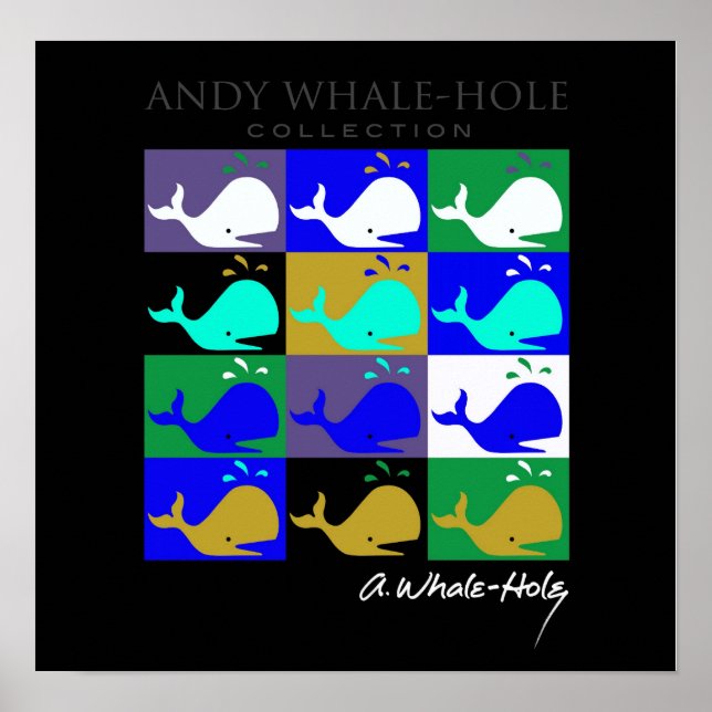 Andy Whale-Hole™_12 panel inverted colour poster (Front)