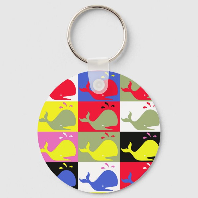 Andy Whale-Hole™_Keychain Key Ring (Front)