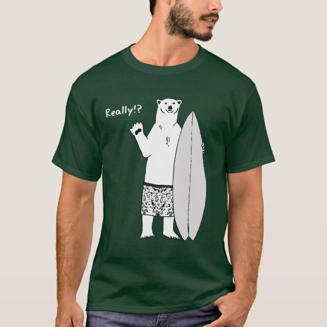 Andy's climate change T-shirt global surfing plain (Front)