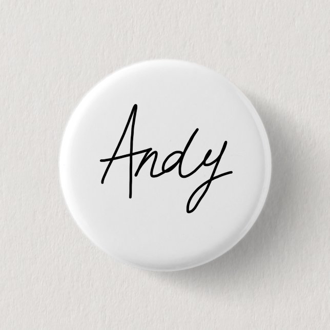 Andy's signature badge (Front)