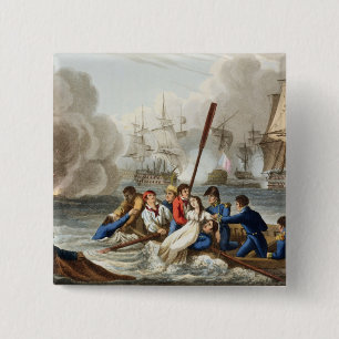 Anecdote at the Battle of Trafalgar 15 Cm Square Badge