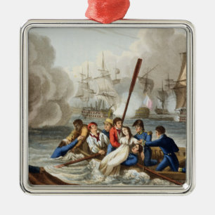 Anecdote at the Battle of Trafalgar Metal Ornament