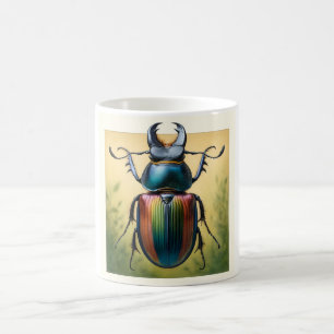 Anelaphus Beetle 170724IREF251 - Watercolor Coffee Mug