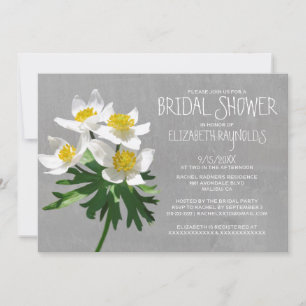 Anemone Bridal Shower Invitations