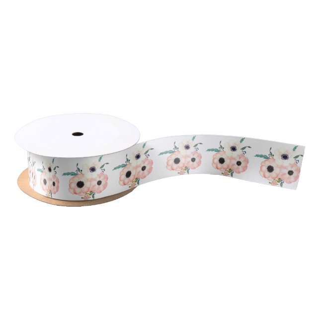 Anemone Bridal Shower Ribbon Satin Ribbon (Spool)