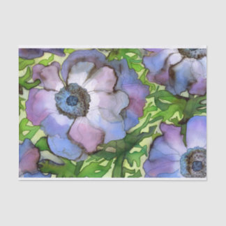 Anemone Decorated Tissue Paper
