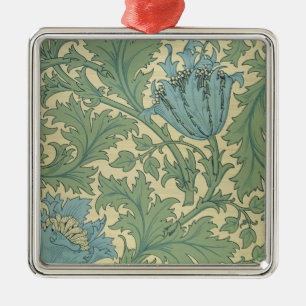 'Anemone' design (textile) Metal Ornament