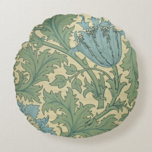 'Anemone' design (textile) Round Cushion