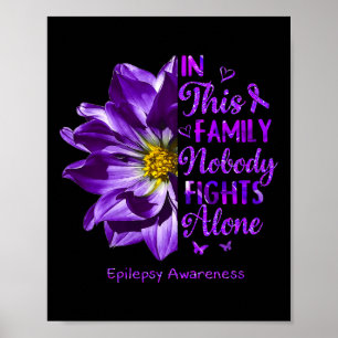 Anemone Epilepsy Awareness Costumes Nobody Fights Poster
