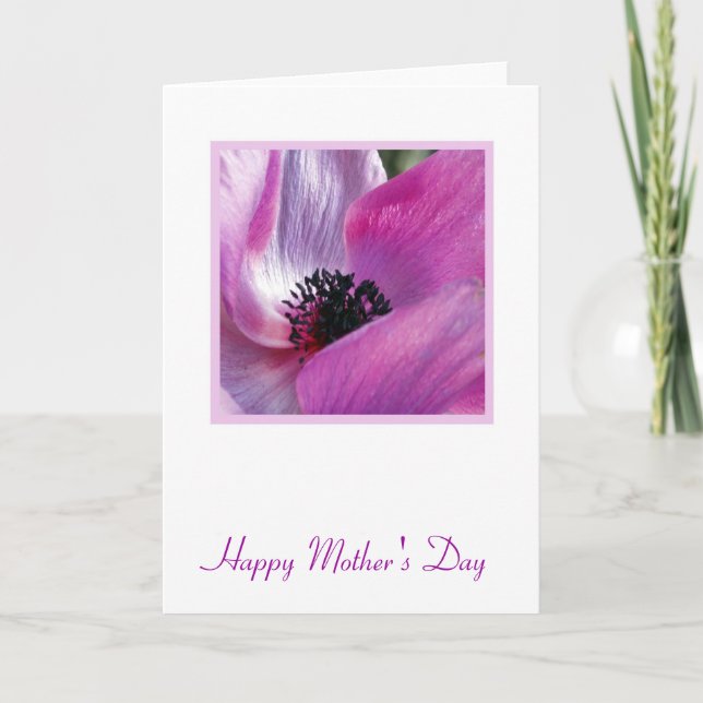 Anemone Mother's Day Card (Front)