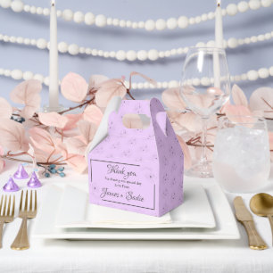 Anemone on Light Lilac Favour Box