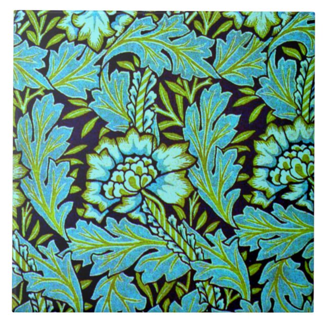 Anemone pattern by William Morris, Ceramic Tile (Front)
