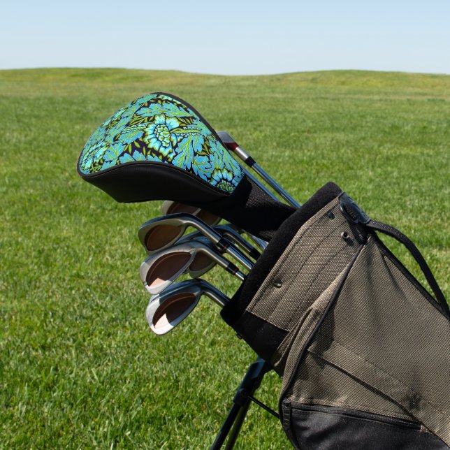 Anemone pattern by William Morris, Golf Head Cover (In Situ)
