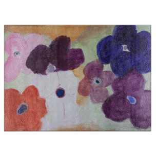 Anemone Spring Flower Chopping Board
