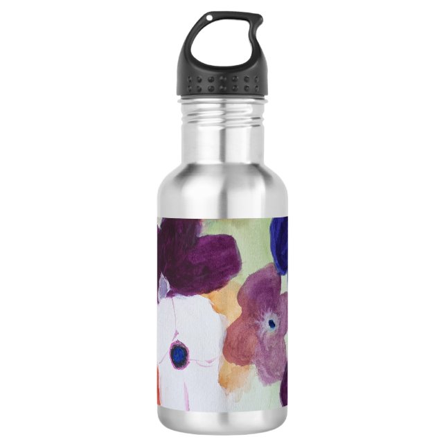 Anemone Spring Flowers 532 Ml Water Bottle (Front)