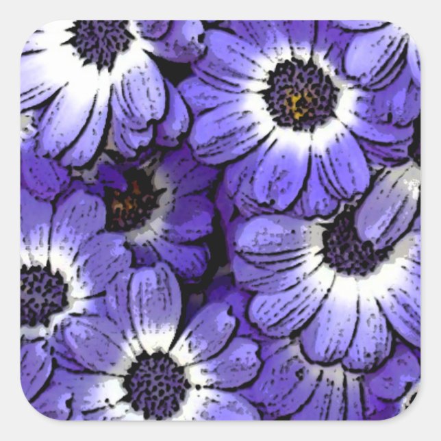 Anemone Square Sticker (Front)