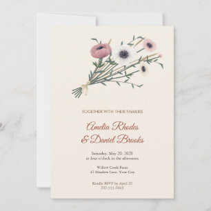 Anemone Willow Bundle Wedding Invitation