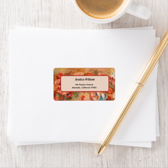 Anemones (2) by Auguste Renoir Label (Insitu)