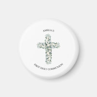 Anemones and Eucalyptus cross First Holy Communion