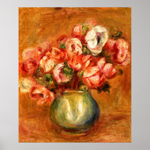 Anemones by Pierre-Auguste Renoir Poster