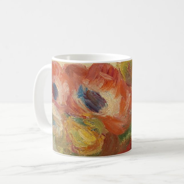 Anemones by Renoir Coffee Mug (Front Left)
