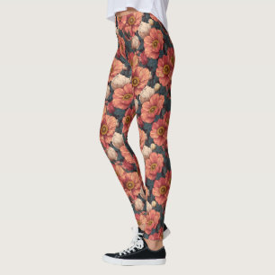 Anemones Flower Running Anemones Petal Womens Wear Leggings