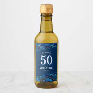 Anemones Flower Teen Birthday Personalised Wine Label