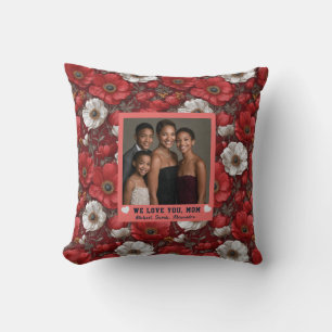 Anemones  Happy Birthday Mum Decorative Cottage Cushion