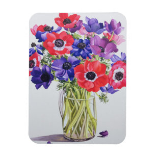Anemones in a glass jug 2007 magnet