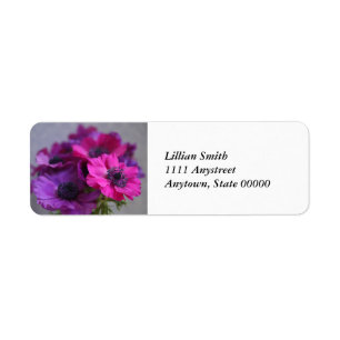 anemones return address labels