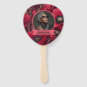 Anemones Theme 60Th Birthday Gift For Sister Hand Fan