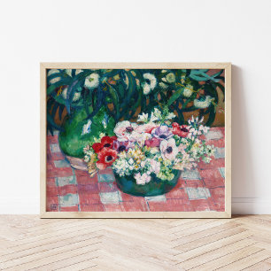 Anémones Theo van Rysselberghe Poster