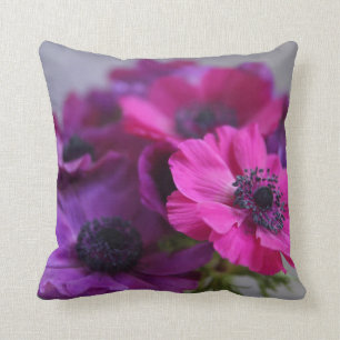 anemones throw pillow