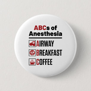 Anesthesiologist Anesthesiology Doctor Nurse Funny 6 Cm Round Badge