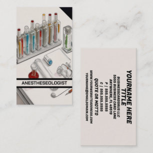 Anesthesiologist Business Card