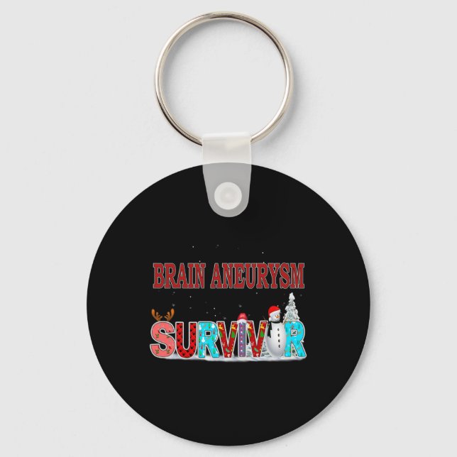 Aneurysm Awareness 11  Key Ring (Front)