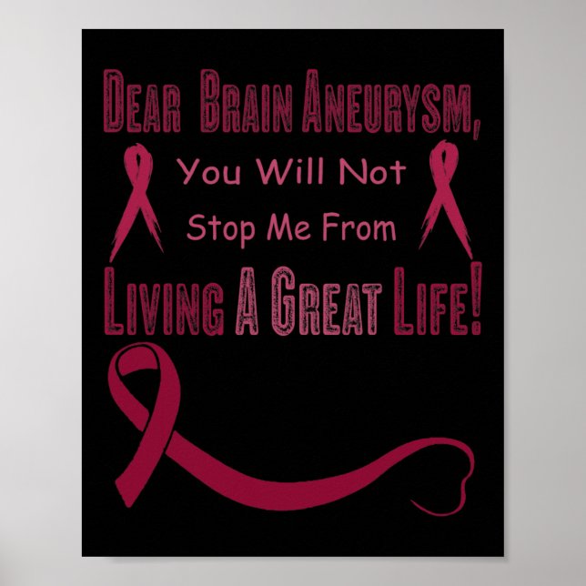 Aneurysm Awareness 7  Poster (Front)